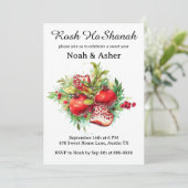 Rosh HaShanah Kaart Party Uitnodiging Kaarten (Staand voorkant)