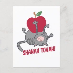 Rosh Hashanah Kat - Joods Nieuwjaar 5785 Briefkaart