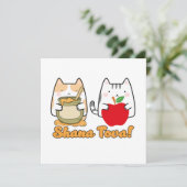 Rosh Hashanah kawaii Katten - Joods Nieuwjaar (Staand voorkant)