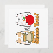 Rosh Hashanah kawaii Katten - Joods Nieuwjaar Kaart (Voorkant / Achterkant)