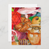 Rosh Hashanah-kerstkaarten Notitiekaartje (Voorkant / Achterkant)