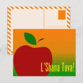 Rosh Hashanah L'Shana Tova Appel Feestdagenkaart (Voorkant / Achterkant)