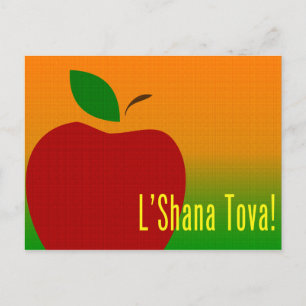 Rosh Hashanah L'Shana Tova Appel Feestdagenkaart