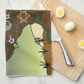 Rosh Hashanah L'Shanah Tovah Tree of Life Menorah Theedoek (Quarter Fold)