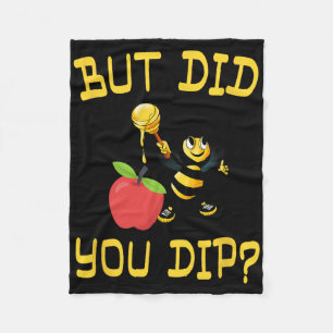Rosh Hashanah Maar Heb Je Honing Gedompeld Joodse Fleece Deken