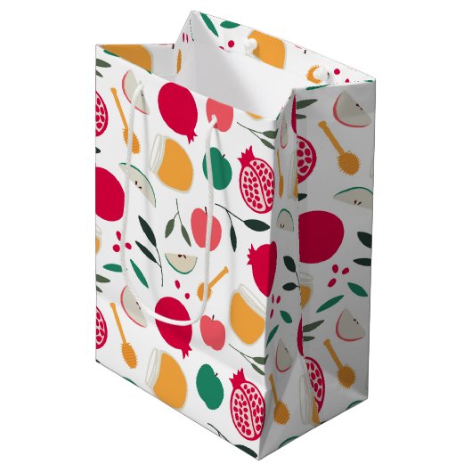 Rosh Hashanah Medium Cadeauzakje (Voorkant Gekanteld)