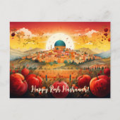 ✡️ Rosh Hashanah met Koepel van Rock & appel Briefkaart (Voorkant)