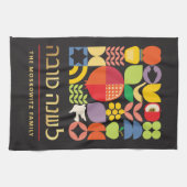Rosh Hashanah Modern Jwish New Year Kitchen Towel Theedoek (Horizontaal)