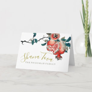 Rosh Hashanah New Year Sweet Pomegranate Kaart