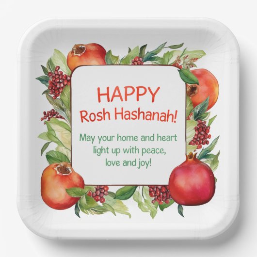 Rosh Hashanah Papier Bord (Voorkant)