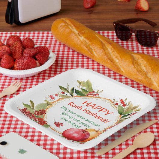 Rosh Hashanah Papier Bord (Picknick)