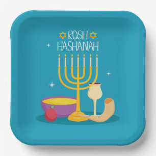 Rosh Hashanah Papieren Bordje