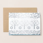 Rosh Hashanah Party Real Folie Invitations Folie Kaarten (Voorkant met envelop)