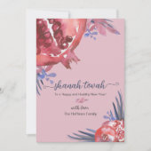 Rosh Hashanah Pomegranate Jwish New Year Card Kaart (Voorkant)
