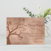 Rosh Hashanah rustieke herfstboom Kaart (Staand voorkant)