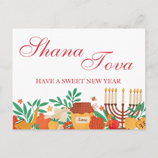 Rosh Hashanah Shana Tova Jewish High Heilige Dag Briefkaart (Voorkant)