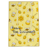 Rosh Hashanah Shana Tova  Leuke Naam Gift Bag Medium Cadeauzakje (Achterkant)