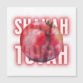 Rosh Hashanah Shanah Tovah Wishes Pomegranate Art (Voorkant)