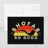 Rosh Hashanah Shofar zo goed grappig woordje Briefkaart (Voorkant / Achterkant)