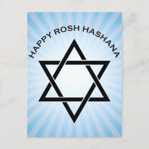 rosh hashanah (star of david starburst) feestdagenkaart