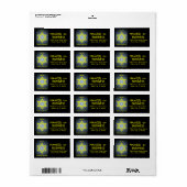 rosh hashanah ( ster van david ) etiket (Full Sheet)