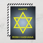 rosh hashanah ( ster van david ) feestdagenkaart (Voorkant / Achterkant)