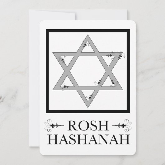 rosh hashanah ( ster van david ) kaart (Voorkant)