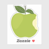 Rosh Hashanah Sweet Fun Green Apple Kiss-cut Viny Sticker (Vel)