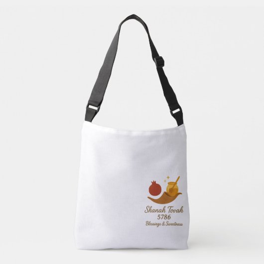Rosh Hashanah Tote Bag, New Year Gift Crossbody Tas (Voorkant)