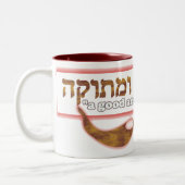 Rosh Hashanah Tweekleurige Koffiemok (Links)