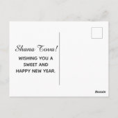 Rosh Hashanah Watercolor Apples and Honey Briefkaart (Achterkant)