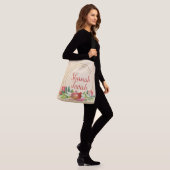 Rosh Hashanah Waterverf Shana Tovah Wishes Crossbody Tas (Op model)