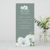 Rosh Hashanah White Apple Blossom Kaart (Staand voorkant)