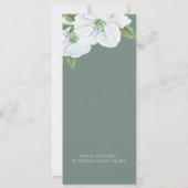 Rosh Hashanah White Apple Blossom Kaart (Achterkant)