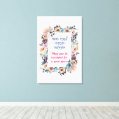 Rosh HaShanah wil een goed jaar Canvas Afdruk (Insitu (Houten vloer))