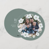 Rosh Hashanah Witte Appelbloesem Foto Feestdagenkaart (Voorkant / Achterkant)