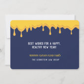 Rosh Hashanah Zoet als Honing Joods Nieuwjaar Feestdagenkaart (Achterkant)