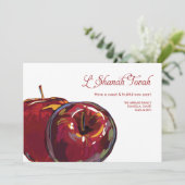 Rosh Hashanah Zoete Appels Plat Kaart (Staand voorkant)