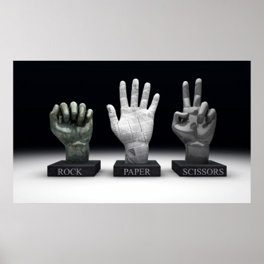 Roshambo - Rock Paper Scissors Poster (Voorkant)