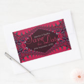 Rosiana Royal Lace Save the Date Sticker (Envelop)