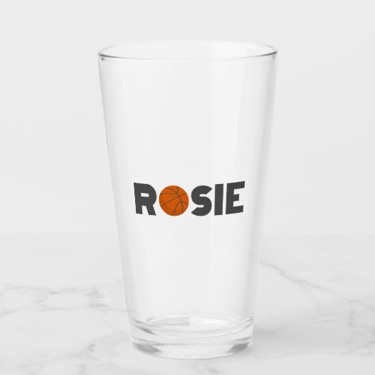 Rosie Basketbal Glas (Voorkant)
