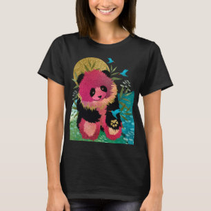 ROSIE BEER panda - donkere shirten kiezen stijl T-shirt