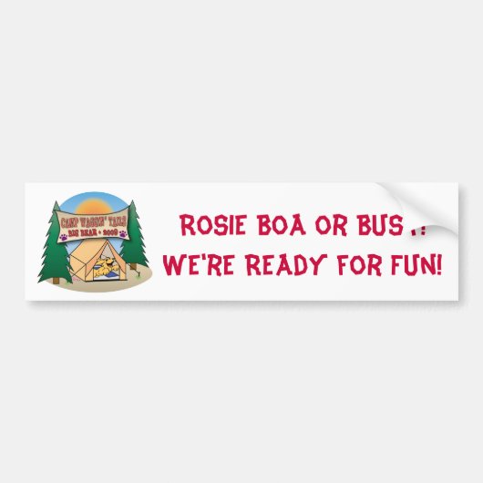Rosie Boa Bumer Sticker (Voorkant)