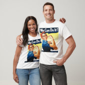 Rosie de Gele Gradiënt T-Shirt van de Riveter (Unisex)