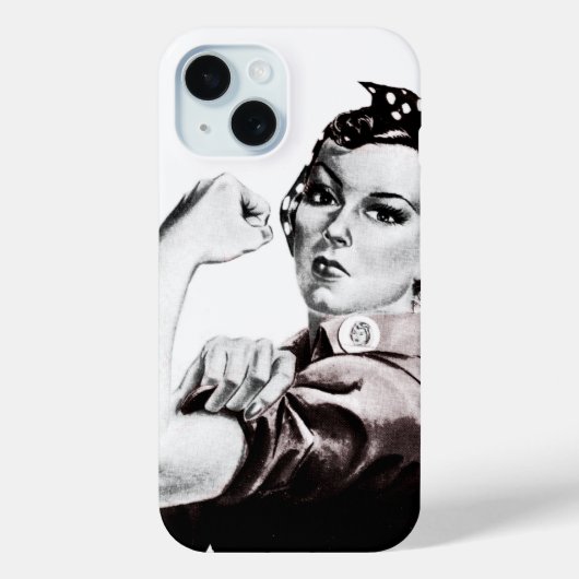 Rosie de Hoesje-Mate iPhone Case van de Riveter (Achterkant)