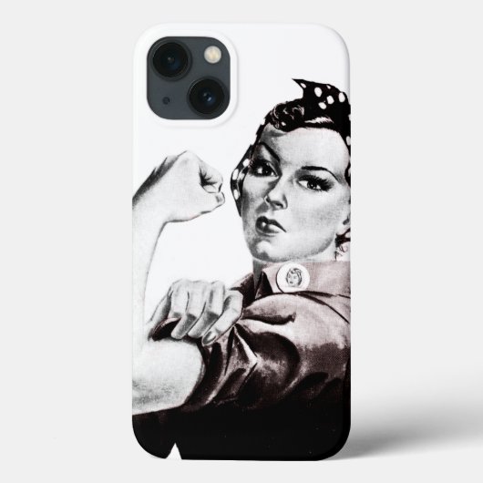 Rosie de Hoesje-Mate iPhone Case van de Riveter (Achterkant)