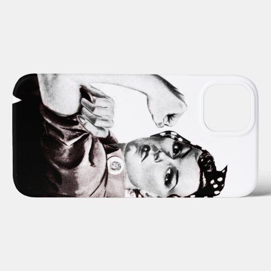 Rosie de Hoesje-Mate iPhone Case van de Riveter (Achterkant (horizontaal))