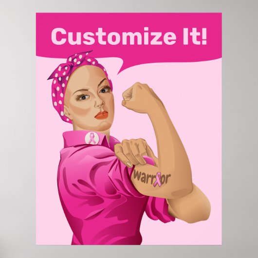 Rosie de Klinker Borstkankerbewustzijn Poster (Voorkant)