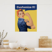Rosie de Klinknagel Poster (Keuken)