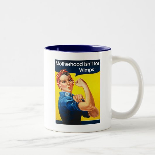 Rosie de Mok van de riveter ~ Two-Tone koffie (Rechts)